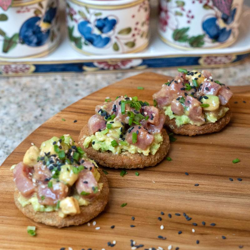 Tartar de Atún Con Zucchini Chips
